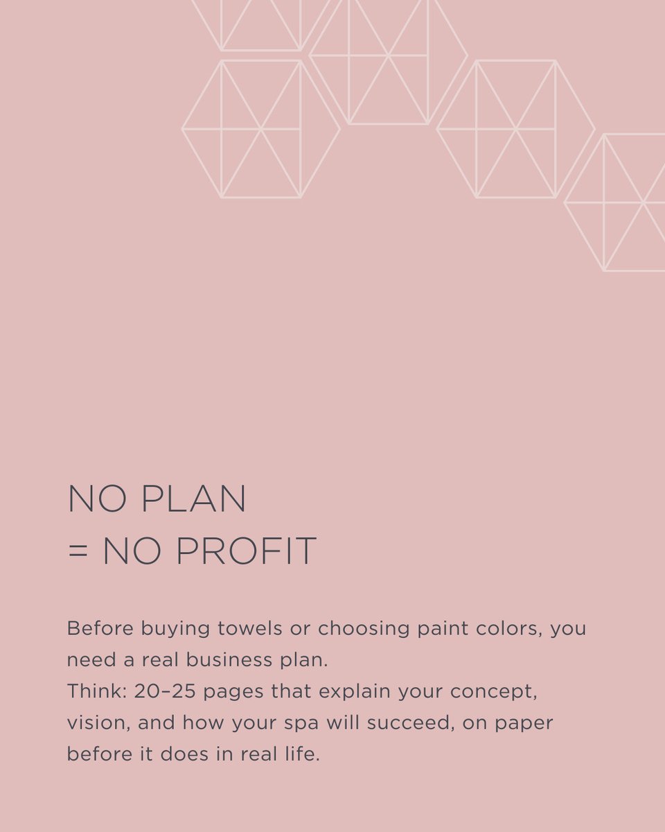 LexiDesignSpas's tweet photo. No plan = no profit. 📉 We create SBA-ready spa business plans: research, 20+ page strategy, and financials that secure funding + prove success. Your dream spa deserves more than a napkin sketch. 💼 info@lexidesign.com
 #spastartup #spabranding https://t.co/UeHoIv21Of