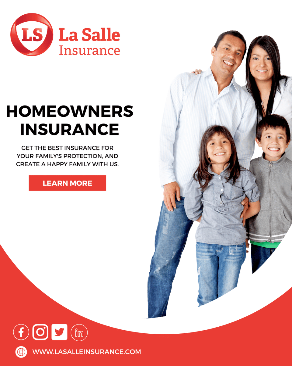 🏡✨ Did you know homeowners insurance is your home’s best friend? It goes beyond just being a safety net for theft, fire, &amp; wild weather! 🌪️☔🔥 Plus, it’s essential for securing that dream mortgage.

🌐 - lasalleinsurance.com