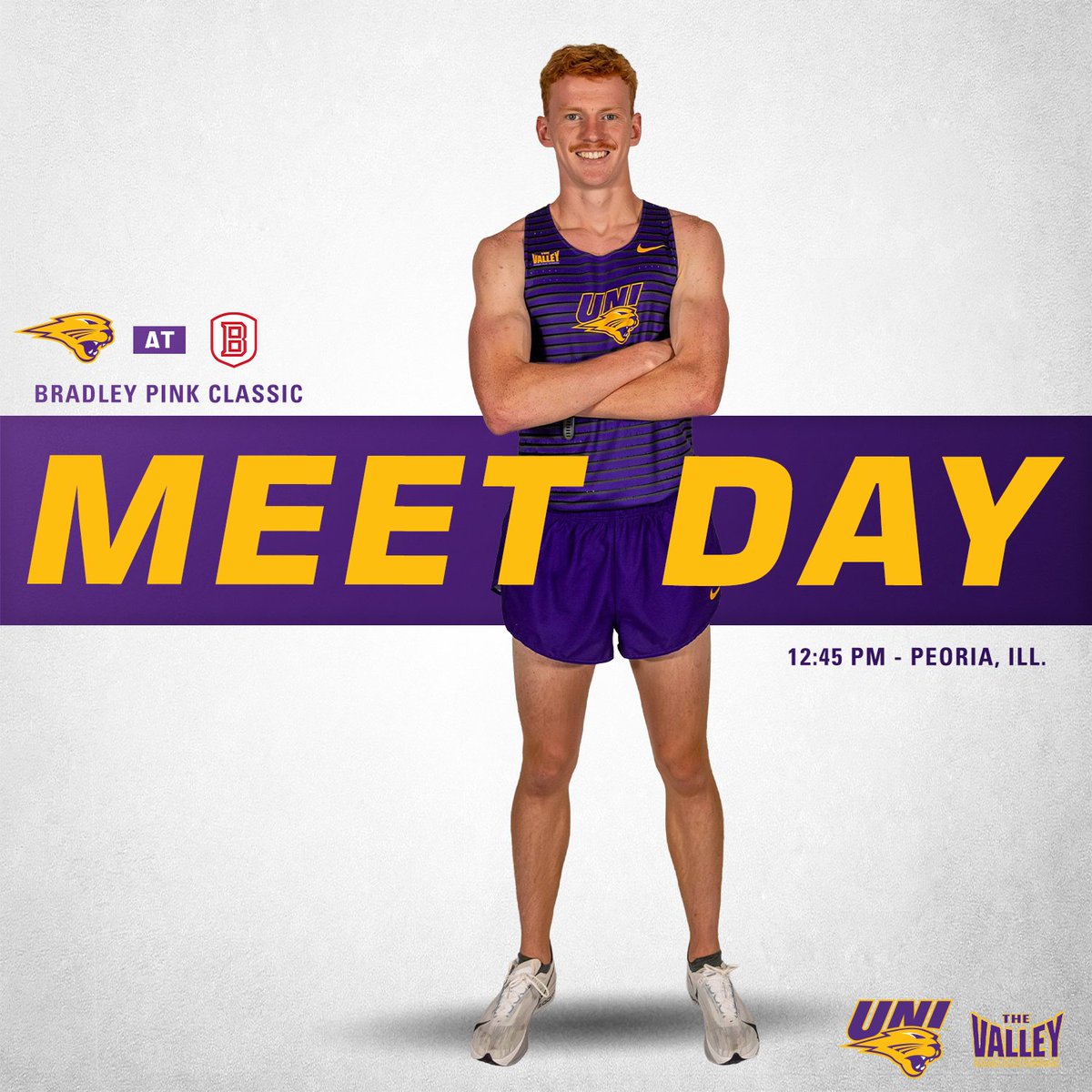 RACE DAY IN PEORIA‼️ 

🏃: Bradley Pink Classic
📍: Peoria, Ill.
⏰: 12:45 p.m. CT
🏟️: Newman Golf Course
📺: bit.ly/4ogXjsm
📊: bit.ly/3KWVanj

#EverLoyal | #1UNI