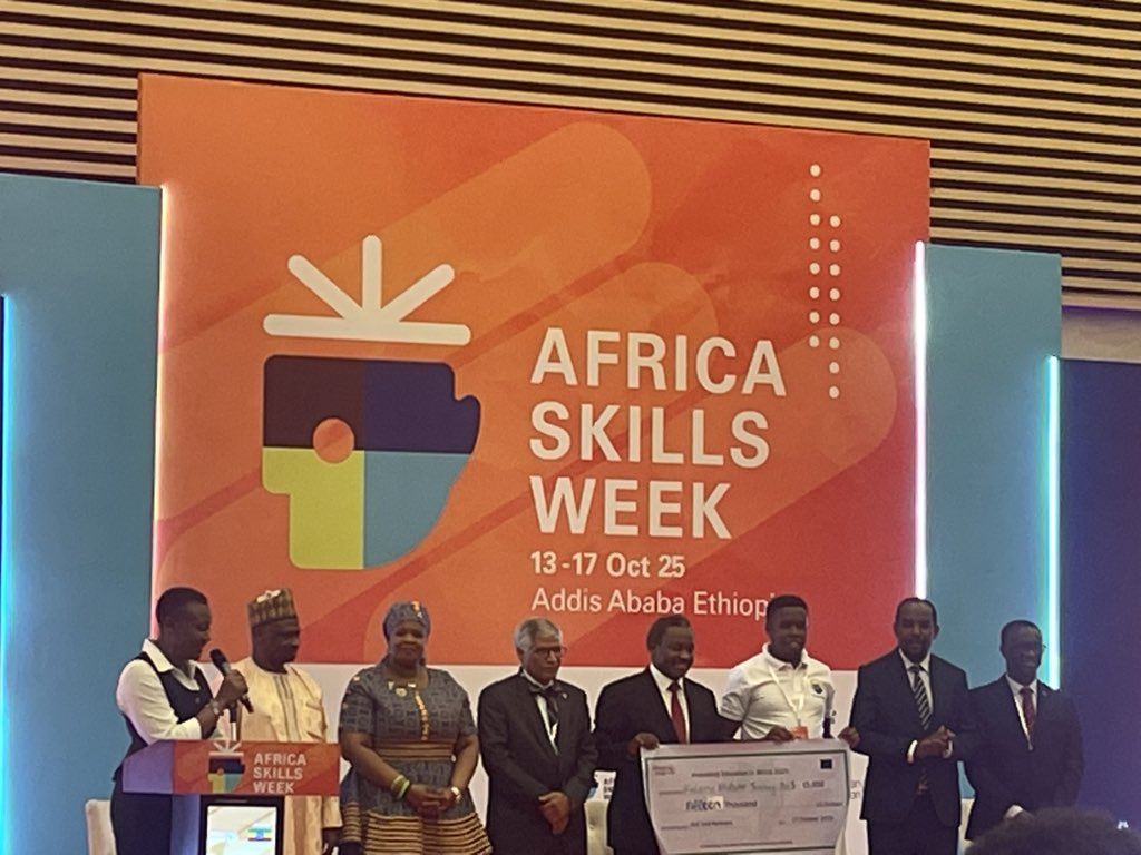 Congratulations to the 3 winning innovators of #AfricaSkillsWeek2025.

Your creativity &amp; solutions are powering #TVET, #DigitalSkills &amp; #Innovation across Africa — driving #TheAfricaWeWant 

#Agenda2063 #SkillsForJobs #TropicalConsult