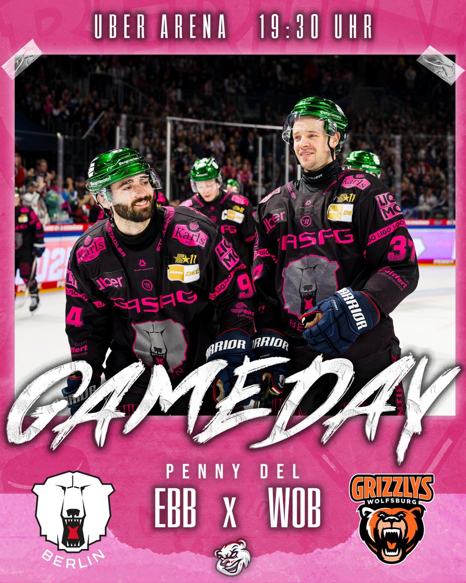 Heute Abend treffen die Eisbären auf die gut gestarteten Grizzlys aus Wolfsburg!

Wir wünschen euch viel Freude beim Verfolgen der Partie! 😇🙏

📸: City-press GmbH