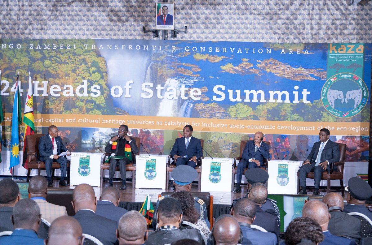 #FlashbackFriday
In May 2024, the <a href="/KAZATFCA/">Kavango Zambezi Transfrontier Conservation Area</a>  launched the transformative brand “Rivers of Life” during the KAZA Heads of State Summit in Livingstone, Zambia.
A brand that celebrates conservation, tourism &amp; community empowerment across 5 countries.
<a href="/Tourism_Board/">Namibia Tourism Board</a> <a href="/Zimparks/">Zimparks</a>