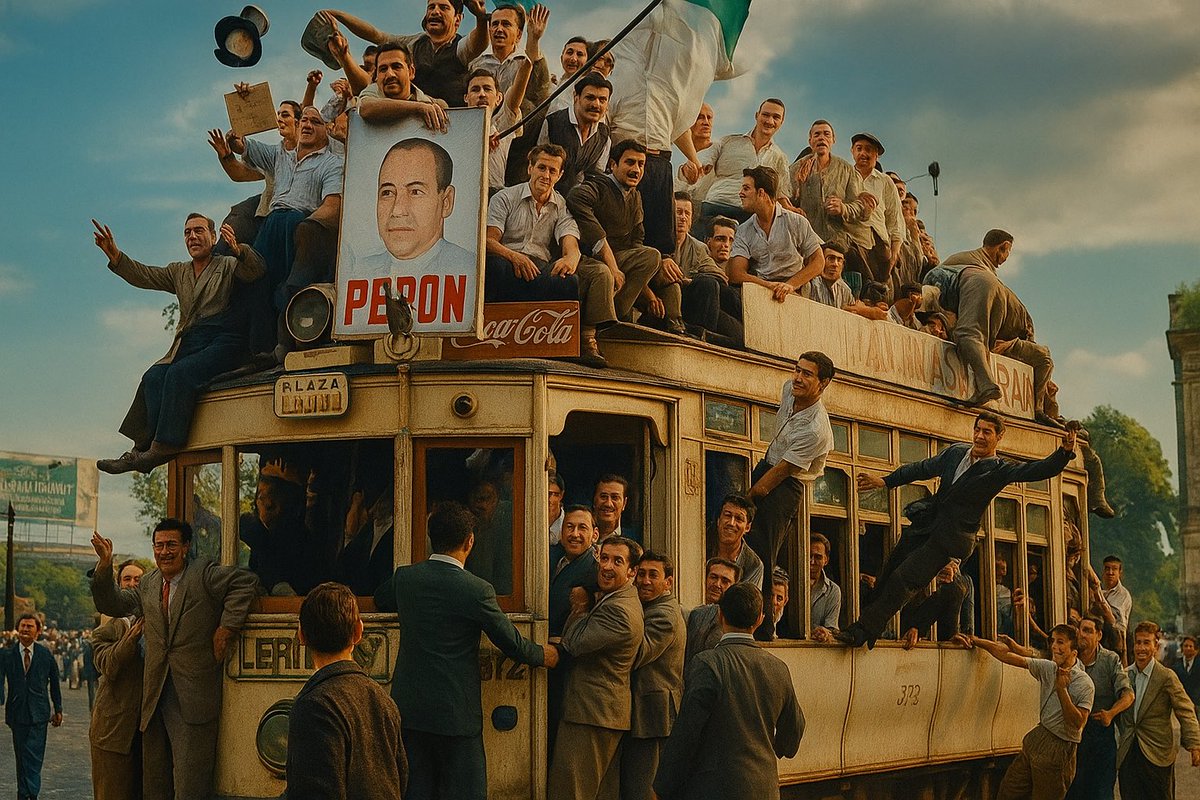 altocandombe's tweet photo. Un 17 de octubre, hace 80 años, el pueblo en las calles, el corazón latiendo al ritmo de la justicia social. Lealtad a Perón, a Evita, a los sueños de una Patria libre y soberana. 💪🇦🇷 ✌️#LealtadPeronista #17deOctubre https://t.co/XmeMmOn2vY