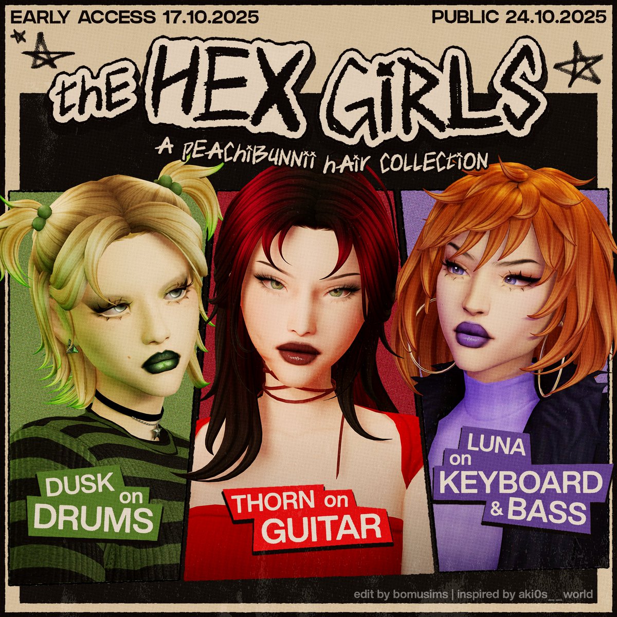 Peachibunnii_'s tweet image. Hex Girl Hairs!

out now!! - will be free next Friday    

🔗 in bio