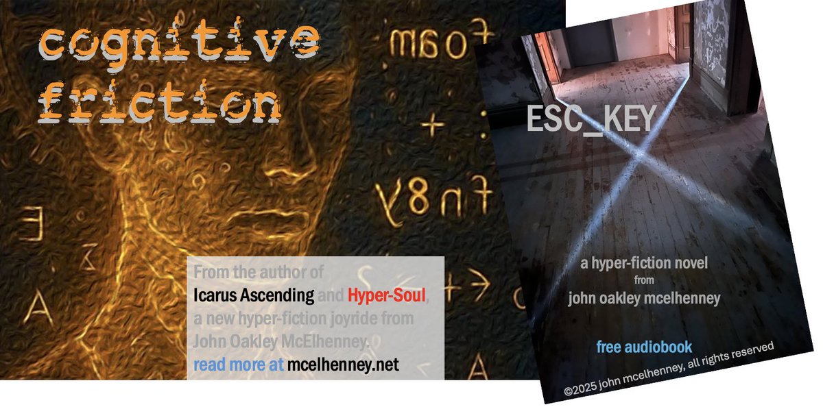 jmacofearth's tweet photo. Cognitive Friction. A discussion of a chapter from ESC_KEY by John Oakley McElhenney https://t.co/jGwoJCeoCR #novel #fiction #hyperfiction #mcelhenney #jobhunting #job #escapekey https://t.co/9DKUkSv3qP