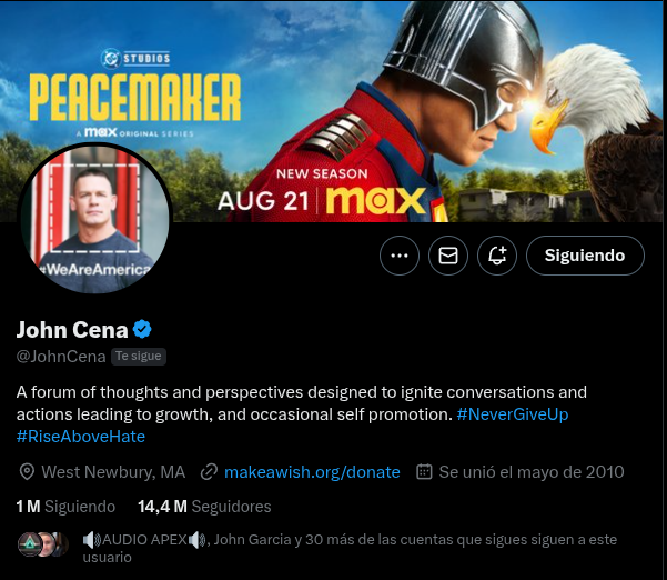Peacemaker is following me.  I can not believe it. 🤩