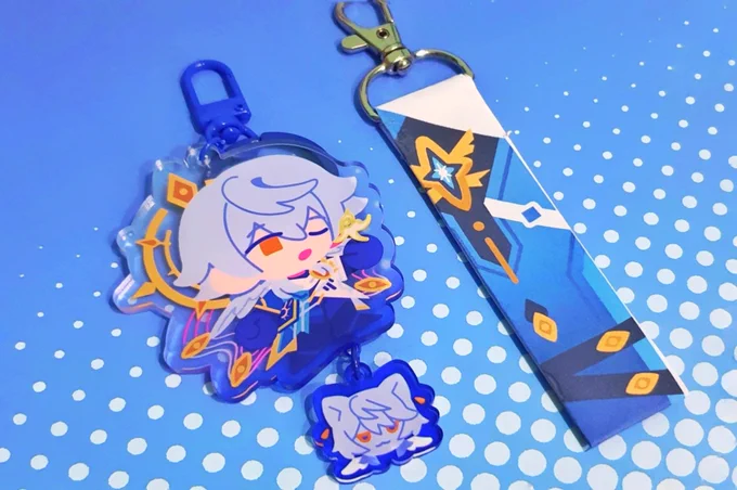 Hehe gais liat testprint sunday phainon aku dah jadii lanyard masih otw jadi pake mockup kertas dulu wekekek #CF21 #SundayHSR #Phainon #HonkaiStarRail