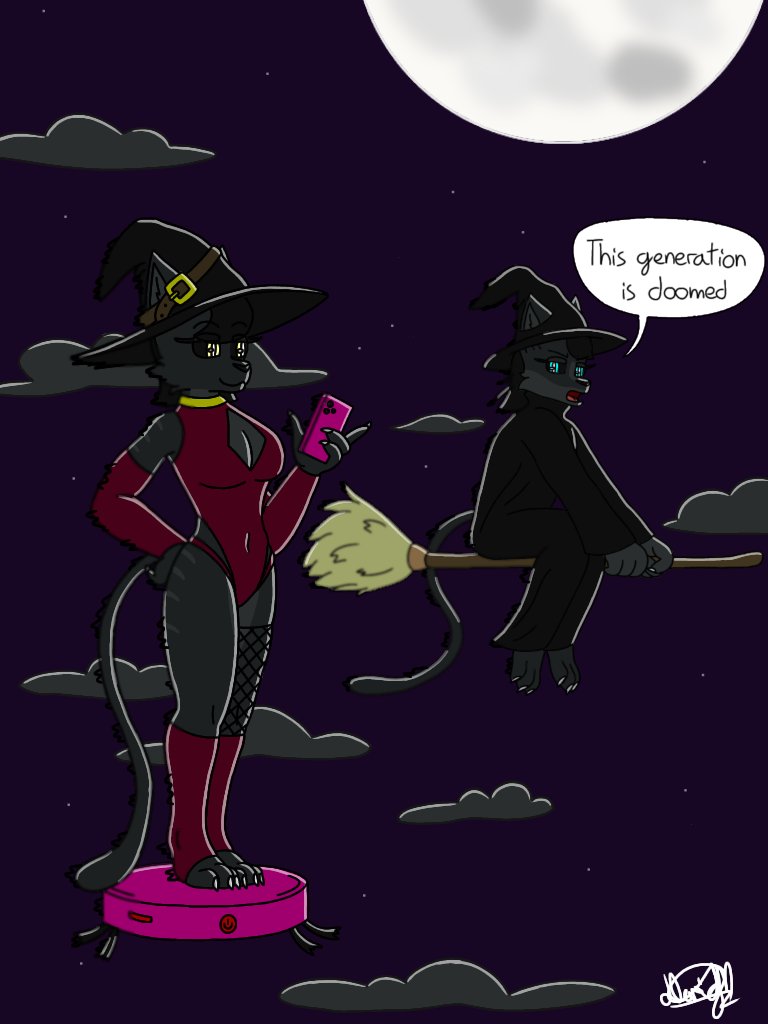 Generation Z on Halloween 🎃
#furry #furryart #furrycat #halloween #digitalart #art
