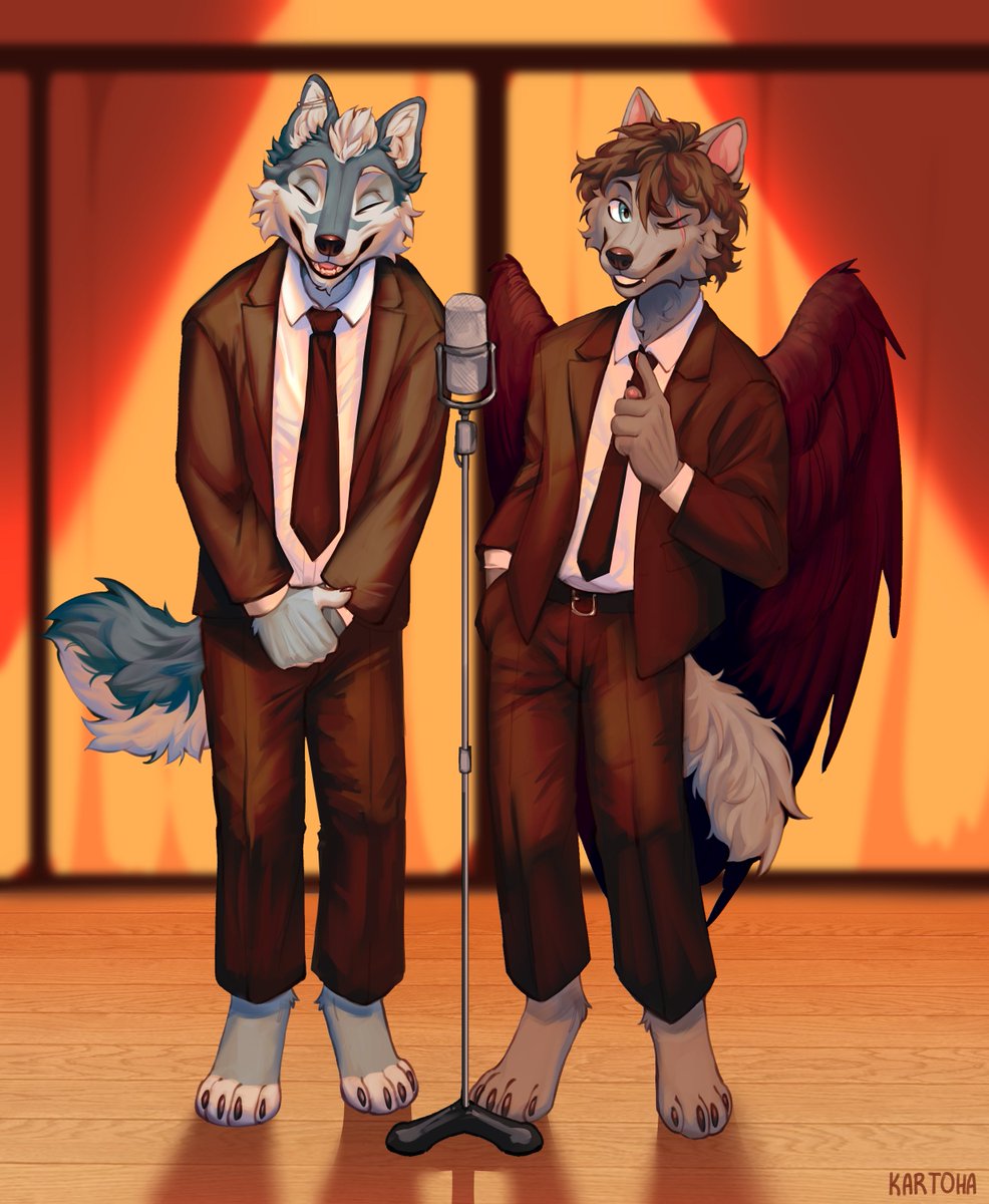 silly_kartoha's tweet photo. Wonderful @axelhowl and @TheWolfDerion at the microphone!🎤 https://t.co/GKxblTlUQf