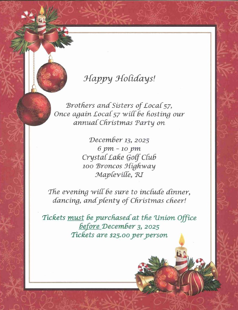 ATTENTION MEMBERS: Space is limited so get your tickets early!