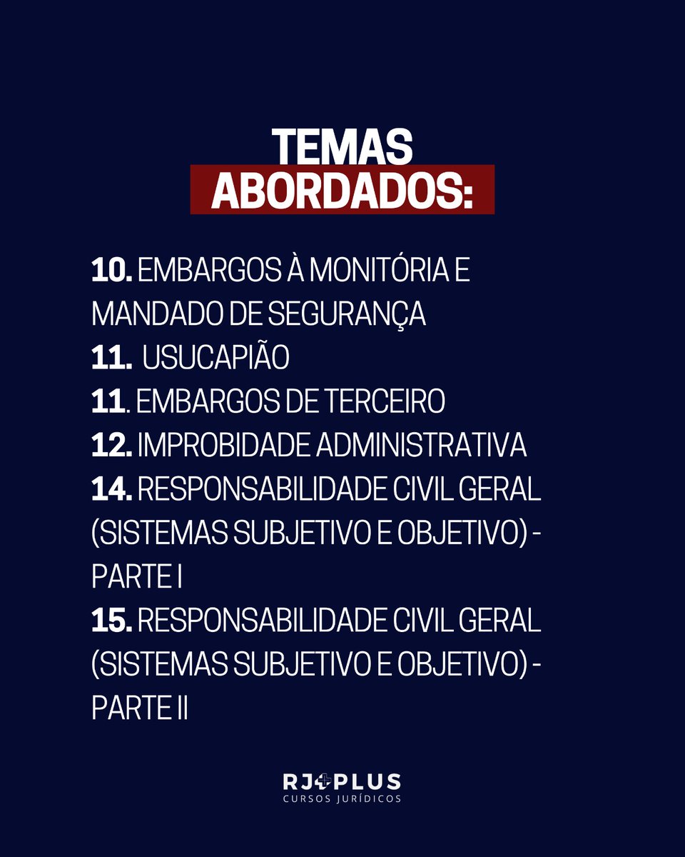 Rjpluscursos's tweet image. 🚨 NOVO Curso do RJ Plus de Sentença Cível com Daniel Carnacchioni!

+33h de aulas, conteúdo aprofundado, atualizado e foco total na Magistratura.

🎯 Garanta sua vaga: rjplus.com.br/curso-de-sente…

#Concursos #SentençaCível #Magistratura
