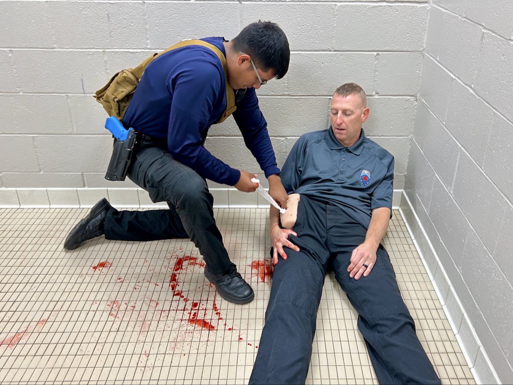Another important week of training is coming to a close for #NSPCamp72. This week included Tactical Medicine. 

Troopers are often on scene before EMS can arrive and must be able to care for patients until medical professionals can take over treatment.