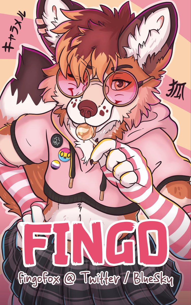 Want to share a 🍭 with me? 

Haven’t posted this one yet made this badge for last Dutch Comic Con.

Art [at] Me ~🩷🤍