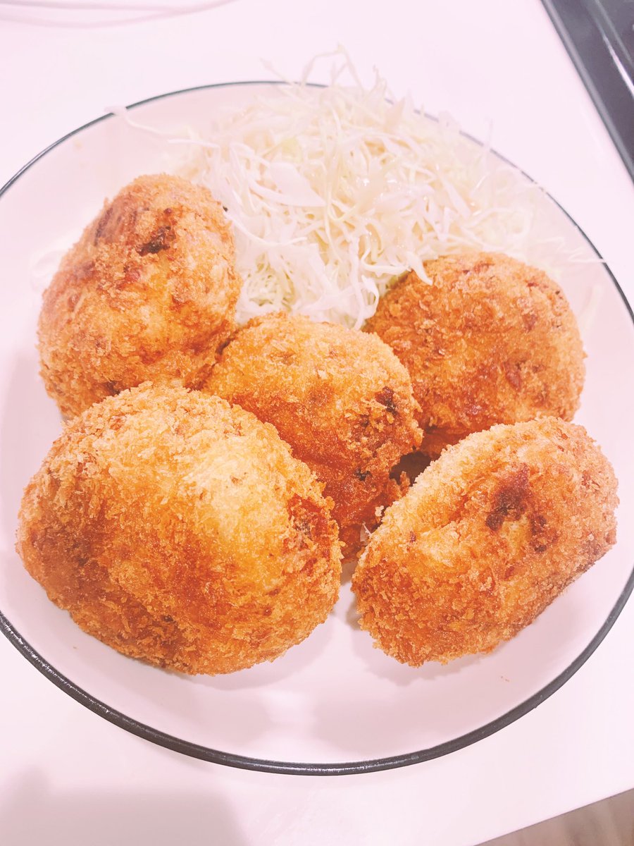 みんなでコロッケ作ったよ🥒

#ちょっぴりクッキング

＃配信楽しすぎ