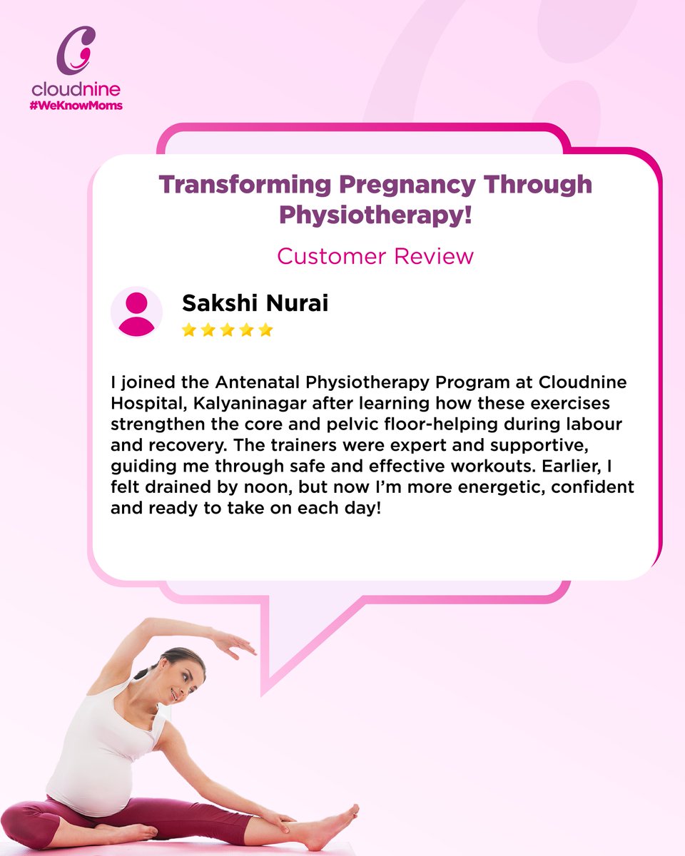 🌸 Transform your pregnancy with expert physiotherapy!
Safe, energising workouts to boost strength &amp; support your journey through labour &amp; recovery. 💪✨

#WeKnowMoms #ONCLOUDNINE #PregnancyWellness #HealthyPregnancy #customerreview #CustomerJourney
