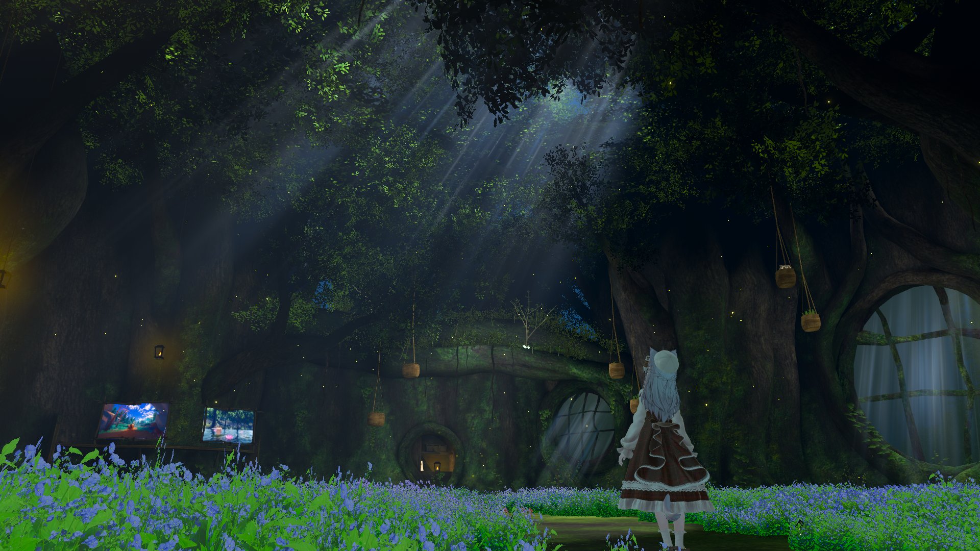 スベトラーナ　森の中の少女とフクロウ スベトラーナ 森の中の少女とフクロウ