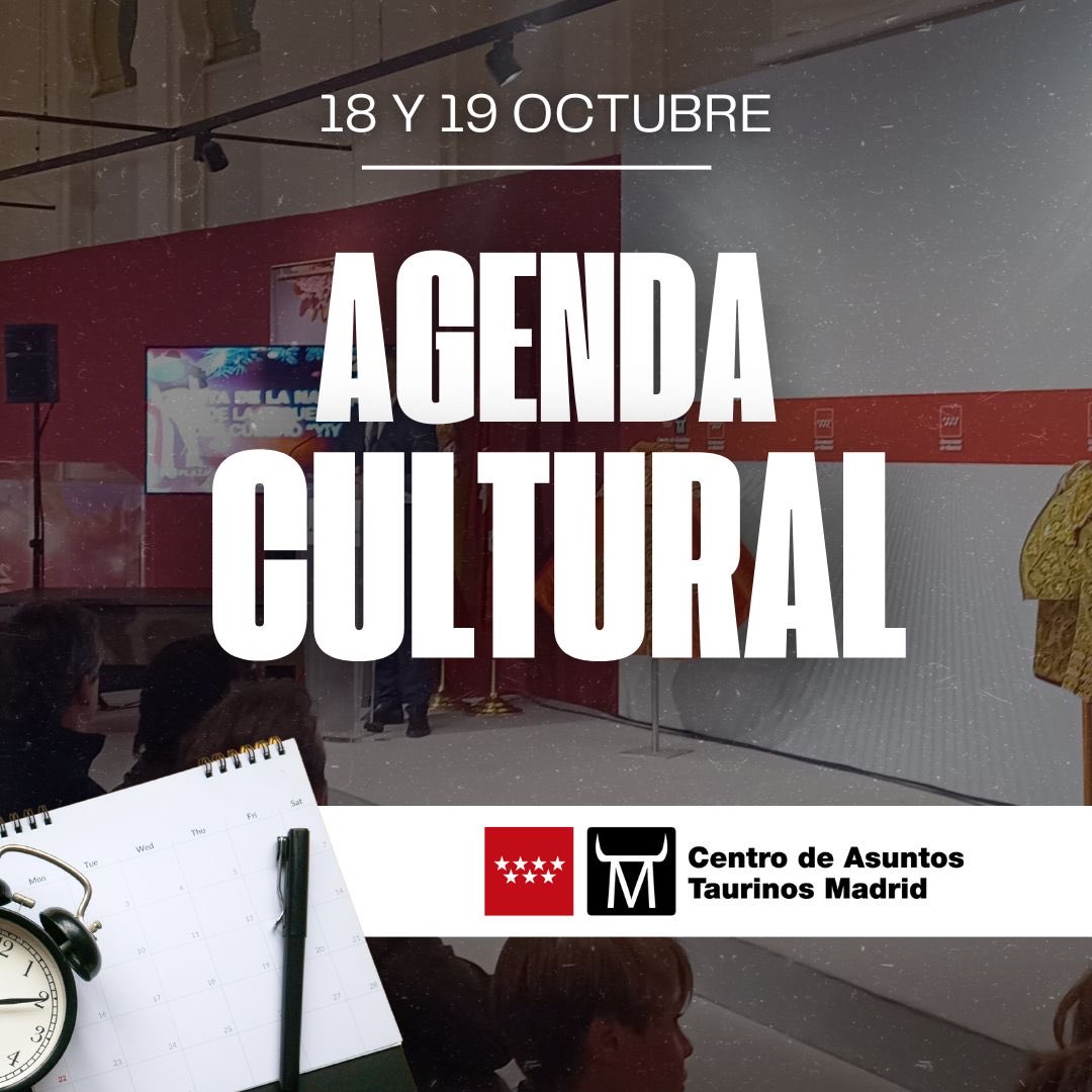 [🗓 𝗔𝗚𝗘𝗡𝗗𝗔 𝗖𝗨𝗟𝗧𝗨𝗥𝗔𝗟] ¡Os traemos la agenda cultural de este fin de semana!

👉🏼Este sábado 18 (12h) el Club Internacional Taurino celebrara un homenaje a D. Julián Agulla.

👉🏼 Actos dentro de la exposición ‘Medinaceli, misericordia en el ruedo’. El sábado 18 (11h),