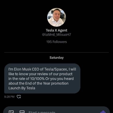 Say Congratulations to me 

Elon musk found me worthy 🥳