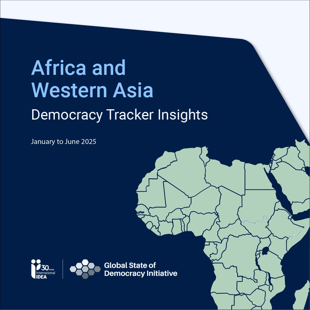 Int_IDEA's tweet photo. The Africa &amp; Western Asia Regional Profile by #DemocracyTracker presents data from the Jan–Jun 2025.
 
Most impacted factors of democracy: Personal Integrity &amp; Security, Civil Liberties, Political Equality.
 
Explore → https://t.co/FPm5vHoqWt https://t.co/oQazCf4F1a
