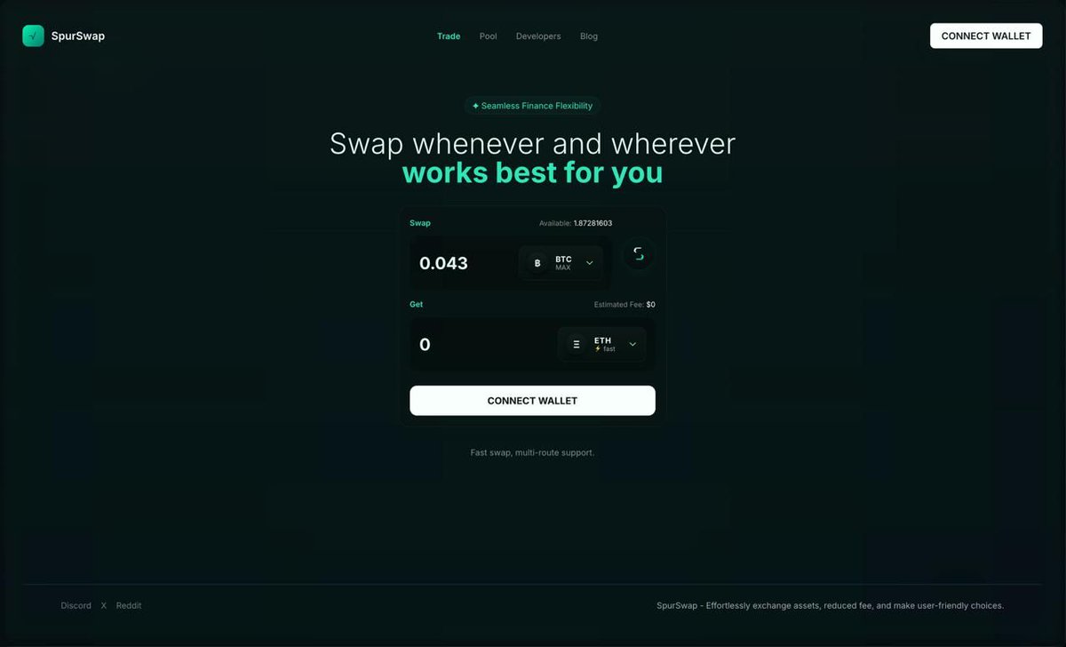 cryptodropee's tweet image. ⭕ BREAKING: 📢 #SpurProtocol DEX will be entering a short-term public test — The test runs for a few days… then FULL LAUNCH.🔥
🔔 SpurProtocol Tokenomics Released! 🧐
🔹 Total Supply: 1 Billion $SPUR
🪂 40% for Community
🔔 SPUR PROTOCOL Updated Roadmap also released.🧐
