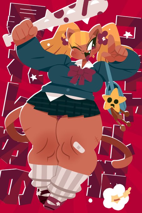 暴
れ
ん
坊
のコギャル猫

  (踊りだす) 