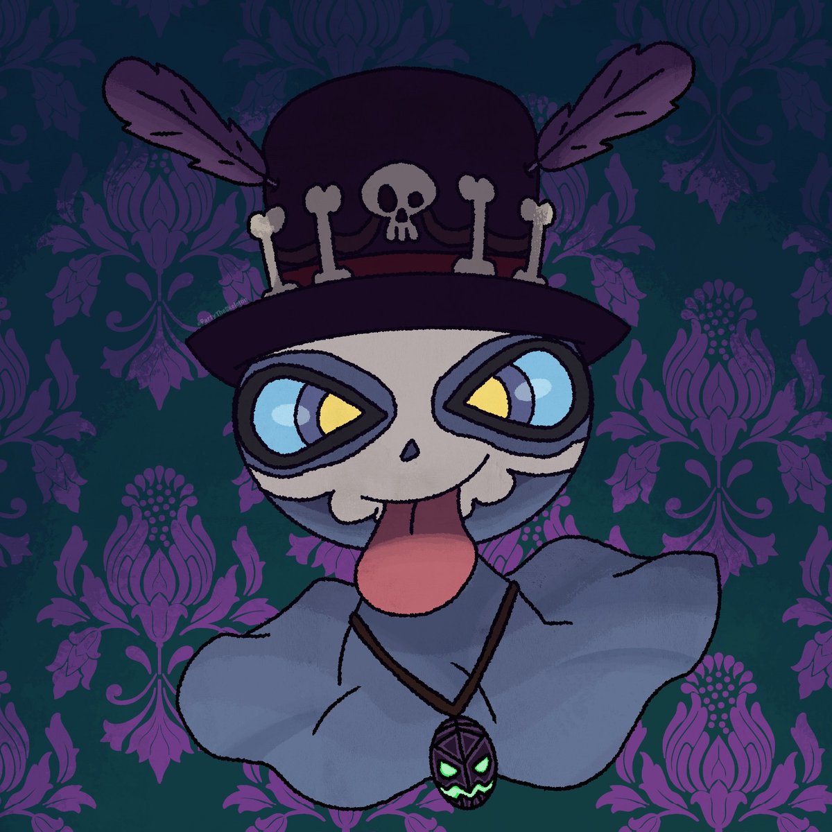 PartyTheSkeletn's tweet photo. #0353 - The Witch Doctor
#Pokemon #pokemonart #poketober #shuppet #Halloween2025 https://t.co/cmndvLg1nF