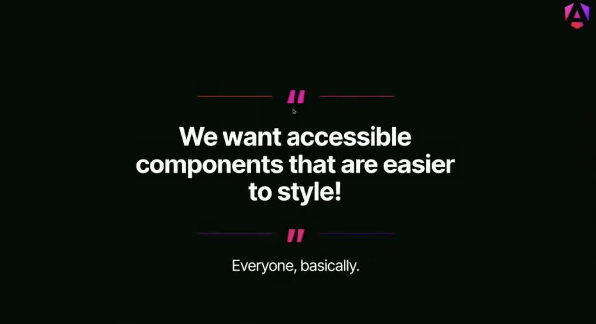 Jean__Meche's tweet image. #Angular is introducing @angular/aria : A library of headless directives for common accessibility paterns !
Shipping in v21 next month !
#NgConf2025