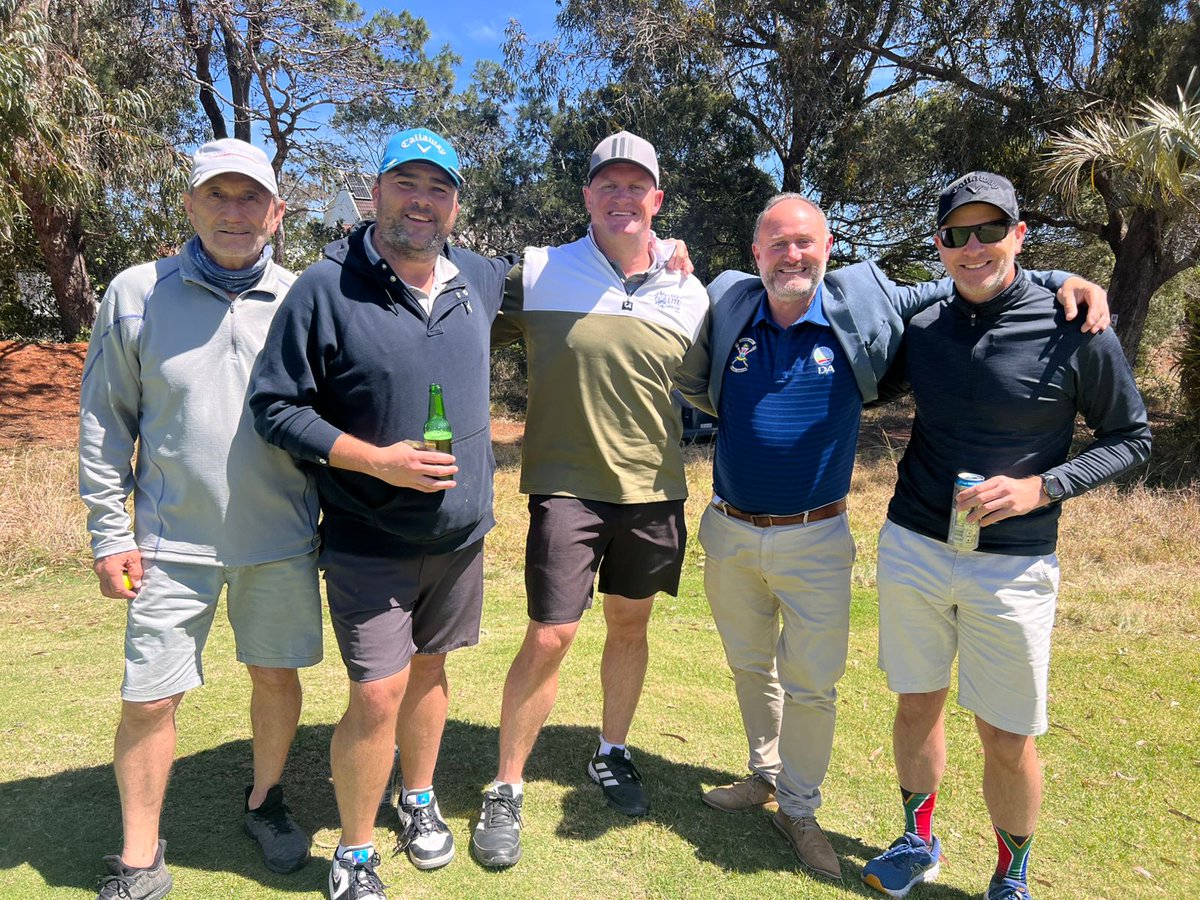 DAEasternCape's tweet image. 💙 The DA NMB Golf Day is in full swing! ⛳️
Fundraisers like these keep NMB moving forward.
Thank you to everyone supporting our mission to get NMB working again! 
#getNMBworkingagain