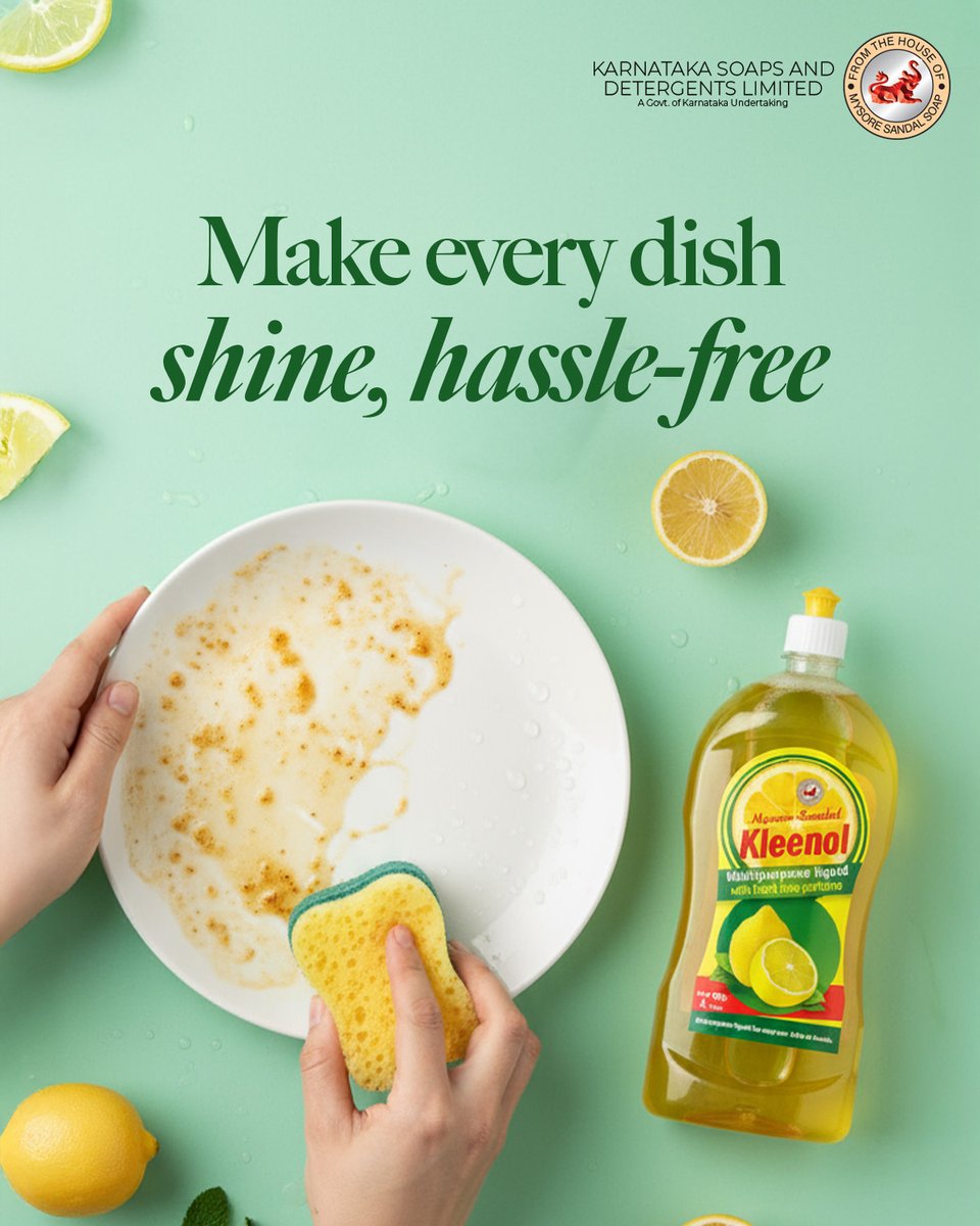 MysoreSandalIn's tweet photo. Experience dishwashing which is gentle on your hands with Mysore Sandal Kleenol.
#MysoreSandal #KSDL #MysoreSandalwood #LiquidDetergent #Dishwasher #MultipurposeCleaner https://t.co/YFDU4ckVUk