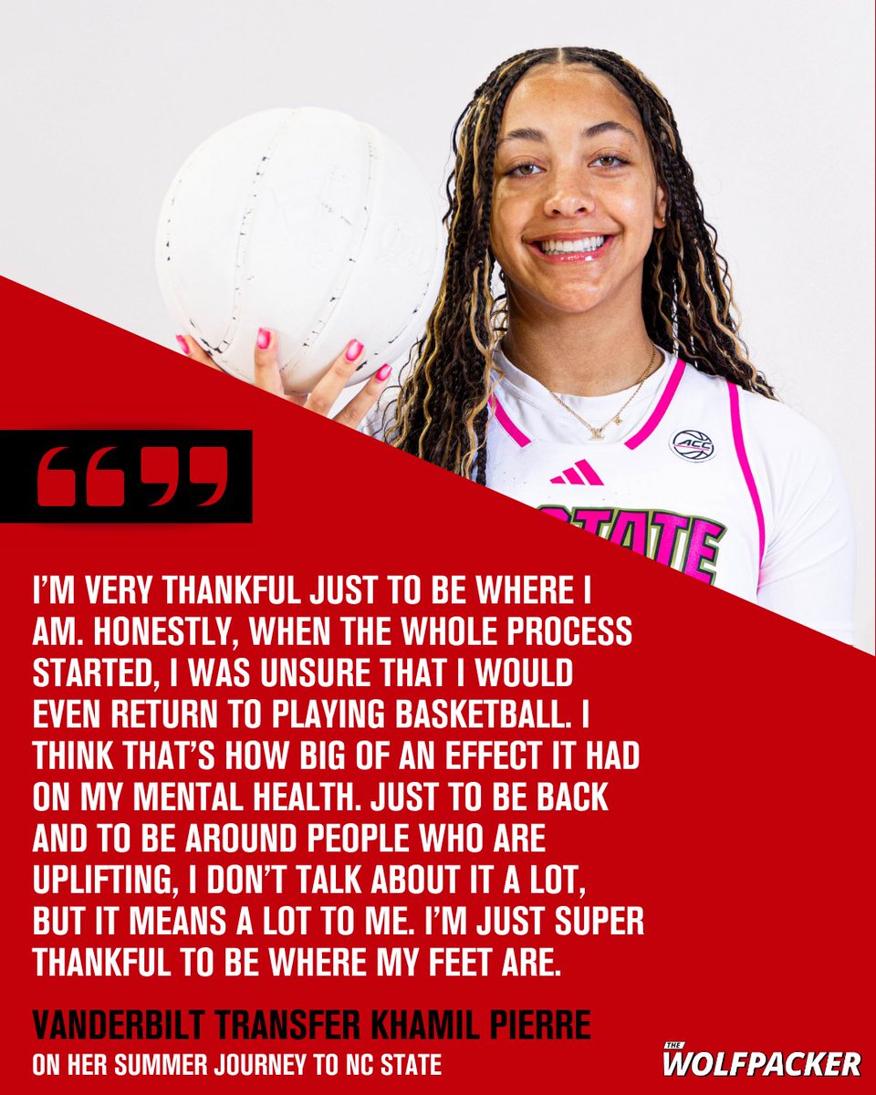 Khamil Pierre's summer featured uncertainty with her basketball career. But she decided to continue with support from her inner circle, becoming a key part of NC State's quest for a national championship.

On Pierre, her path to NC State &amp; more: on3.com/teams/nc-state…