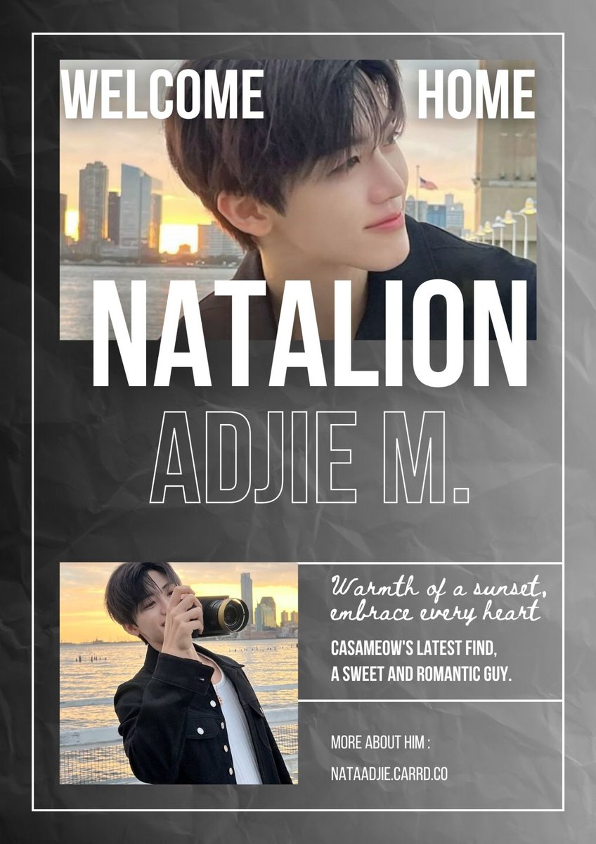 ꜝꜝ. 𝑪𝑨𝑺𝑨𝑴𝑬𝑶𝑾 𝒂𝒍𝒆𝒓𝒕! ₊‧꒰ა໒꒱ ‧₊

In the stillness of a starlit dusk, Natalion Adjie M. ( @natalionadjie ) moves with a quiet intensity that draws you in like a whispered secret. Beneath his cool exterior burns a heart warm and romantic,