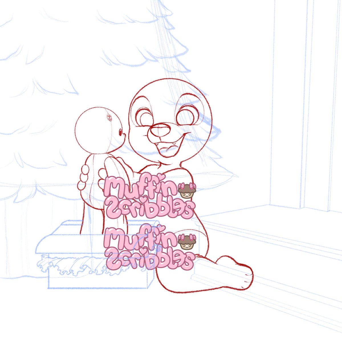 MuffinScribbles's tweet photo. CHRISTMAS?! BEFORE HALLOWEEN?!
Yeah I just wanted enough time to finish them before Christmas.

This YCH will be multi-slot flat colored commissions. 
$55 each complicated/designs characters will cost more. That includes patterned outfits.

Please DM me if interested! https://t.co/BaCzgQW4xs