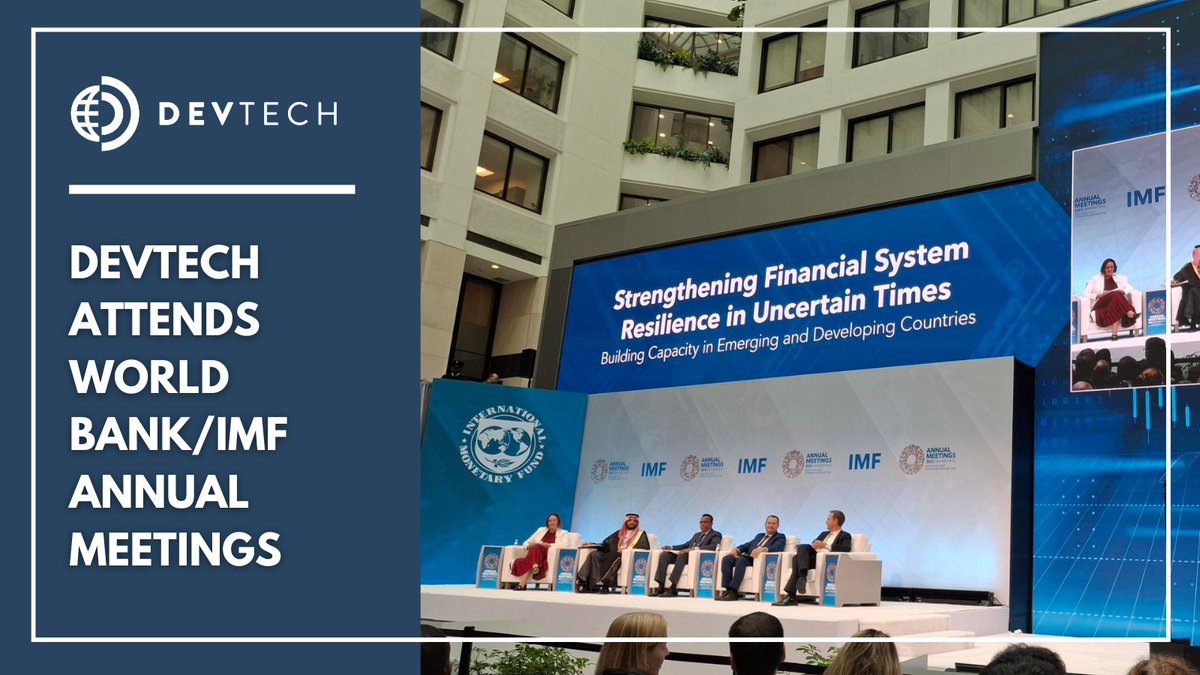 DevTechSys's tweet image. This week, DevTech joined the 2025 @WorldBank @IMFNews Annual Meetings in Washington, DC.
The event convened leaders from governments, business, and global organizations to explore economic trends and approaches for sustainable growth.
President and CEO Rafael Romeu and…