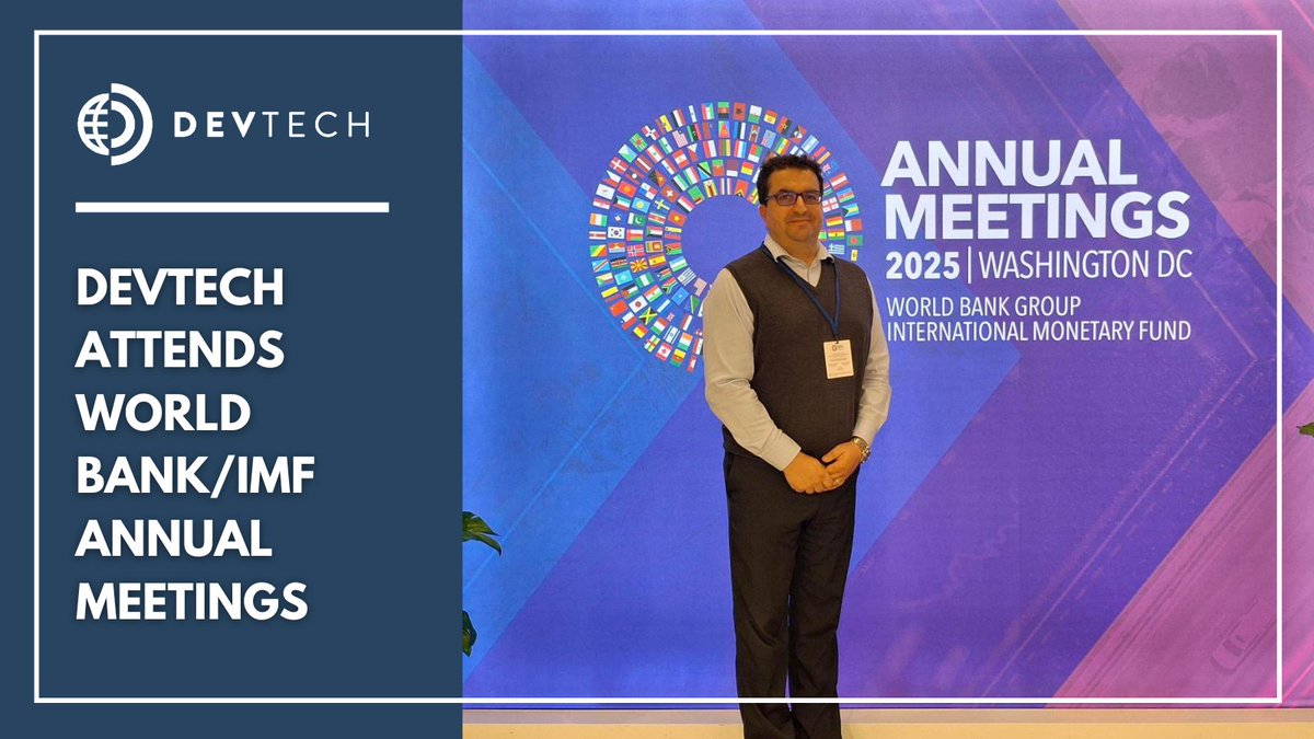 DevTechSys's tweet image. This week, DevTech joined the 2025 @WorldBank @IMFNews Annual Meetings in Washington, DC.
The event convened leaders from governments, business, and global organizations to explore economic trends and approaches for sustainable growth.
President and CEO Rafael Romeu and…