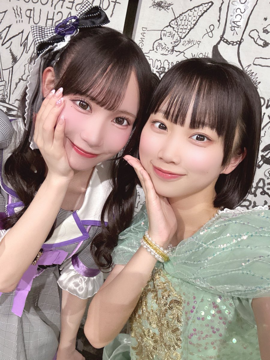 SKE48さんの大村杏ちゃんとお写真を撮っていただきました💜💜💜

ミミフィーユさんの推しメンである杏ちゃんにお会いできて本当に幸せでした🥹💓
ライブも見学させていただいたのですが、
パフォーマンスに私の理想のアイドル像が詰まっていてもっと虜になりました💘
またお会いできますように！