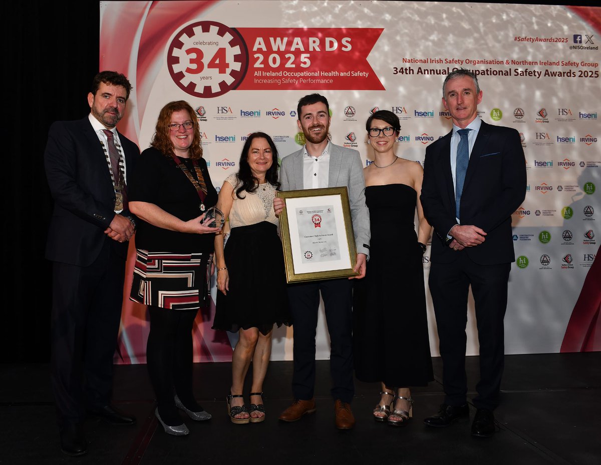 electricskyline's tweet photo. We are proud to share that Electric Skyline has once again been recognised at the Annual Occupational Safety Awards, receiving two awards at this year’s NISO ceremony.
This achievement marks nine consecutive years of safety recognition as we have been honoured every year since 2016.
Our commitment to safety is at the heart of everything we do, and these awards are a reflection of the dedication and teamwork of our entire Electric Skyline family.
A huge thank you to everyone who plays their part in maintaining the highest standards of safety across all our projects