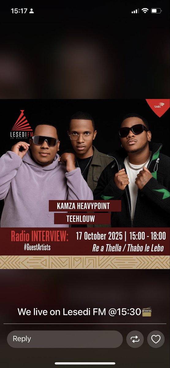 Let’s get it. 

Rato Laka feat KamZa HeavyPoint and Kamoh Xaba. 

li.sten.to/ratolaka