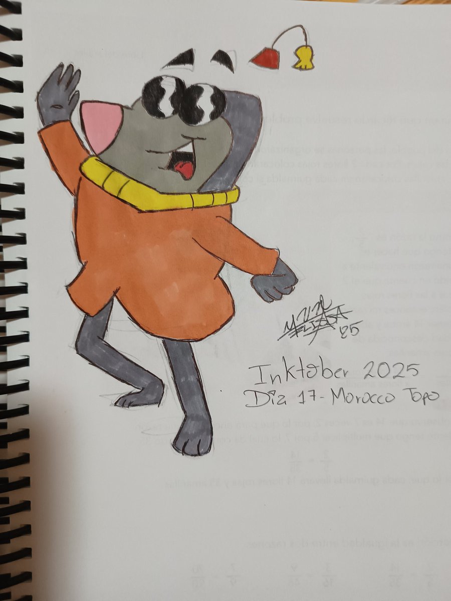 meli_emunah's tweet photo. Inktober 2025
Dia 17- Morocco Topo
Un dibujo simple de Morocco.
English:
Inktober 2025
Day 17 - Morocco Mole (Versión Super Secret Secret Squirrel)
A simple drawing of Morocco.
#inktober2025
#inktober
#ink
#supersecretsecretsquirrel
#moroccomole https://t.co/Xlq61gVYw6