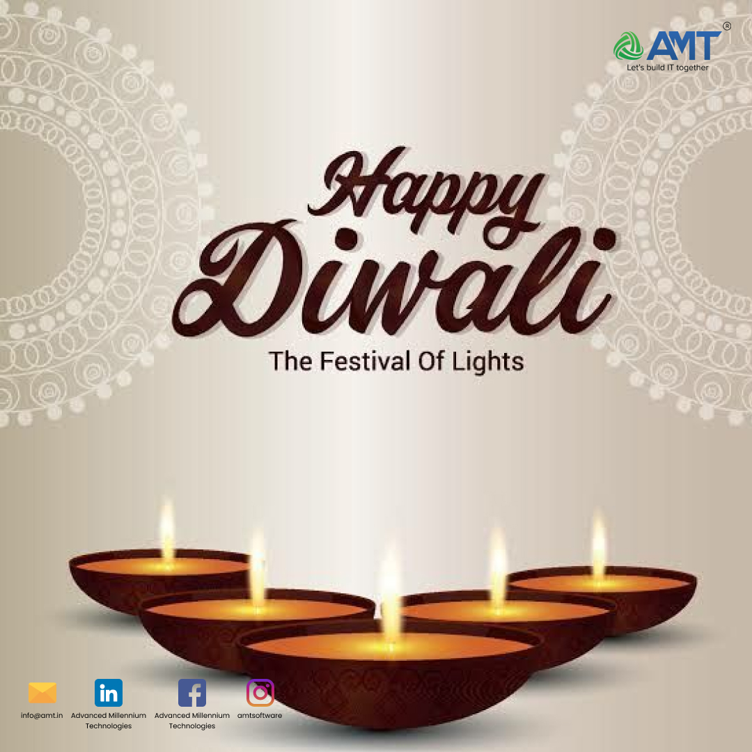 Happy Diwali! Wishing you peace, wealth, and happiness in abundance.

#AMT 
#letsbuildittogether