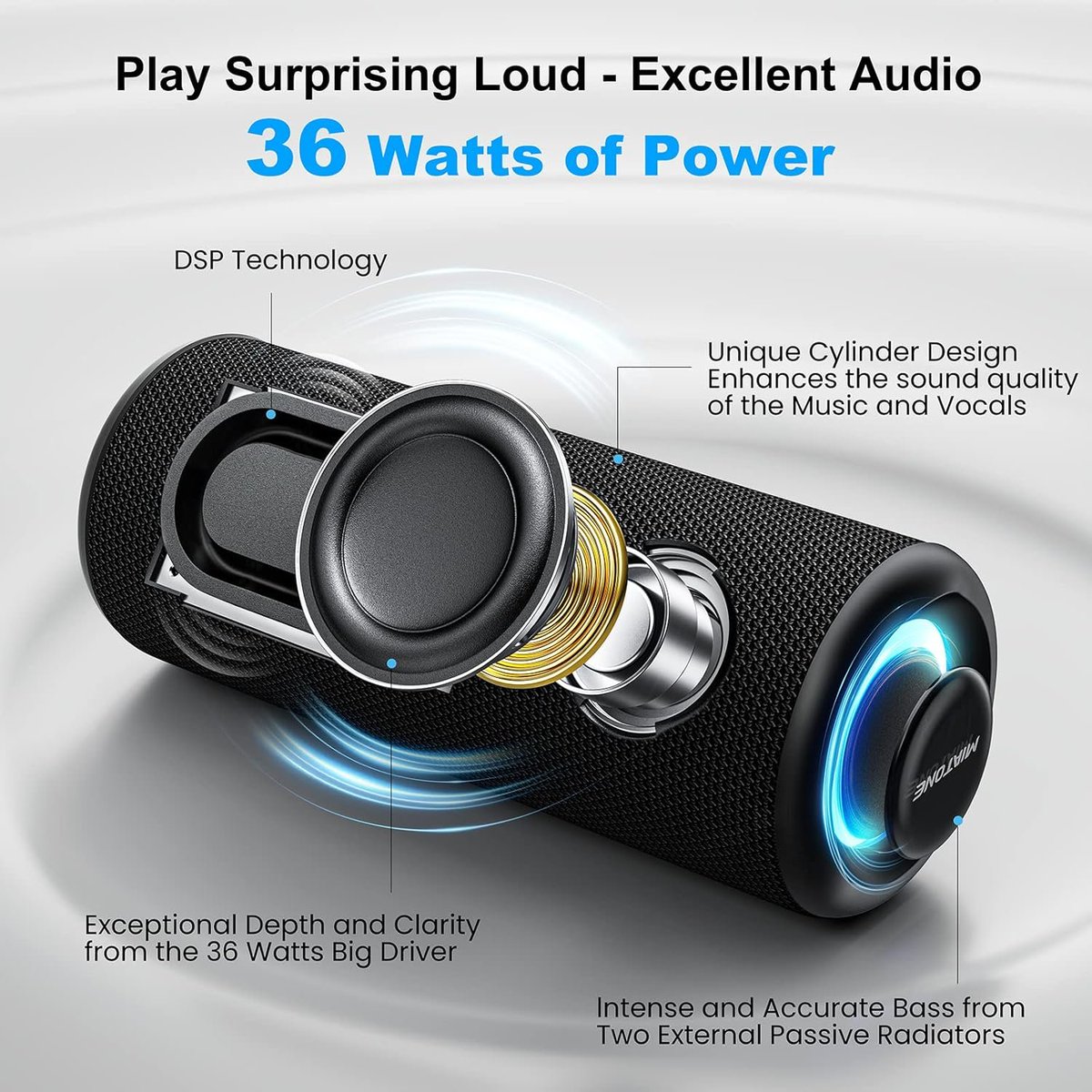 deal_vista's tweet image. Powerful 36W MIATONE Bluetooth Speaker—$39.99 now $33.99! #SoundVibes 

sovrn.co/b8dainh