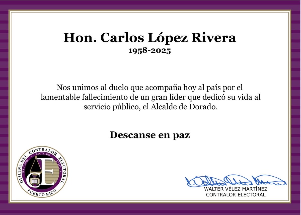 Oficina del Contralor Electoral tweet media