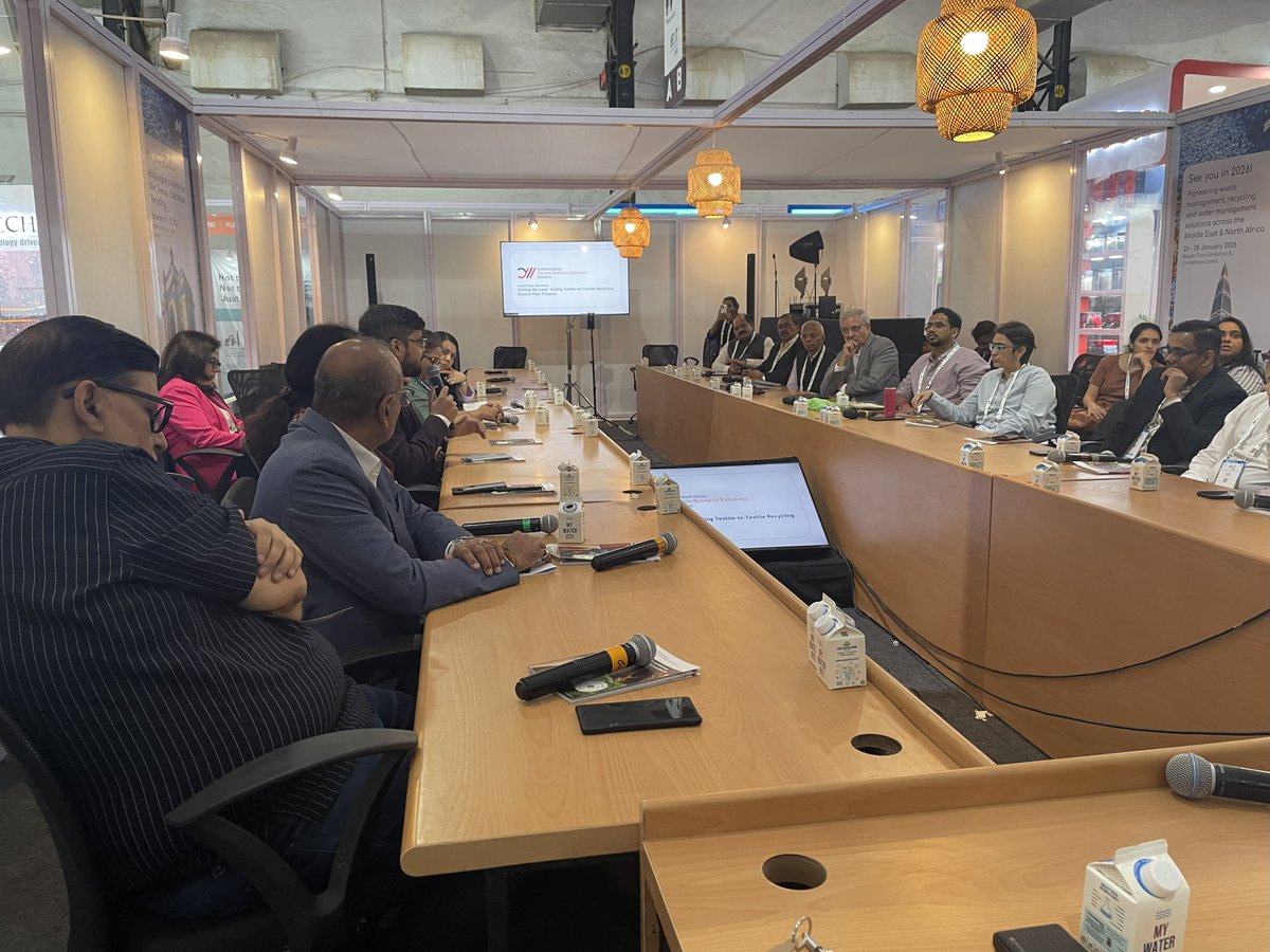 MadaskyA's tweet image. India’s textile future won’t be defined by production capacity — but by what we do with what’s left behind. 

Participated in Powerful roundtable on Closing the Loop – Scaling Textiles-to-Textiles Recycling Beyond Pilot Projects

#CircularTextiles #SustainableManufacturing