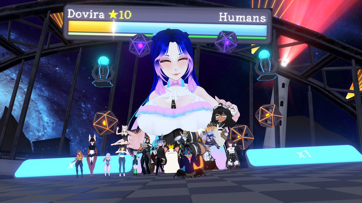 CpuAzazel's tweet image. Had a fun time on @DoviraBlooshims and @SnowyDaisyVT streams last night! Remember to hydrate and beware of the giant Lego R2-D2!
#VRChat #VRC #Gigas #Blooshims #cuties