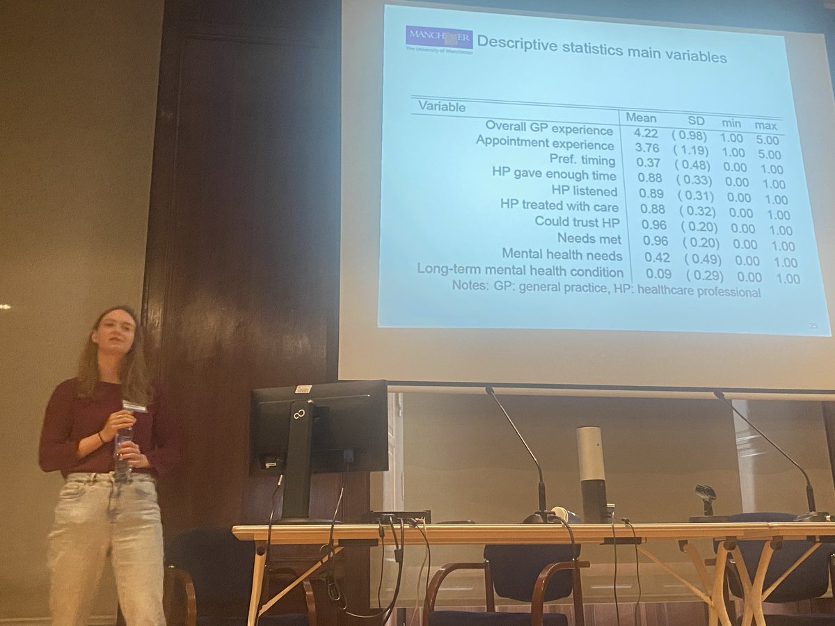 jvalaball's tweet photo. @IDIAPJGol @primariaicscat @EUFlashproject @ef_roger @Rogeresfa @ugp_IDIAPJGol @Peppomar @EDescals @Pepbaga @ErmengolComa @CatiaNicodemo 🧠 At the Workshop on Economics and Primary Care, Doriane Mignon (University of Manchester) presents
“Patients with mental health conditions in a pressured primary care context: access, experience and inequalities.”

@EUFlashproject (#FLASHproject – EU Funded) 🌍💡

#PrimaryCare https://t.co/8udX0PRZd7