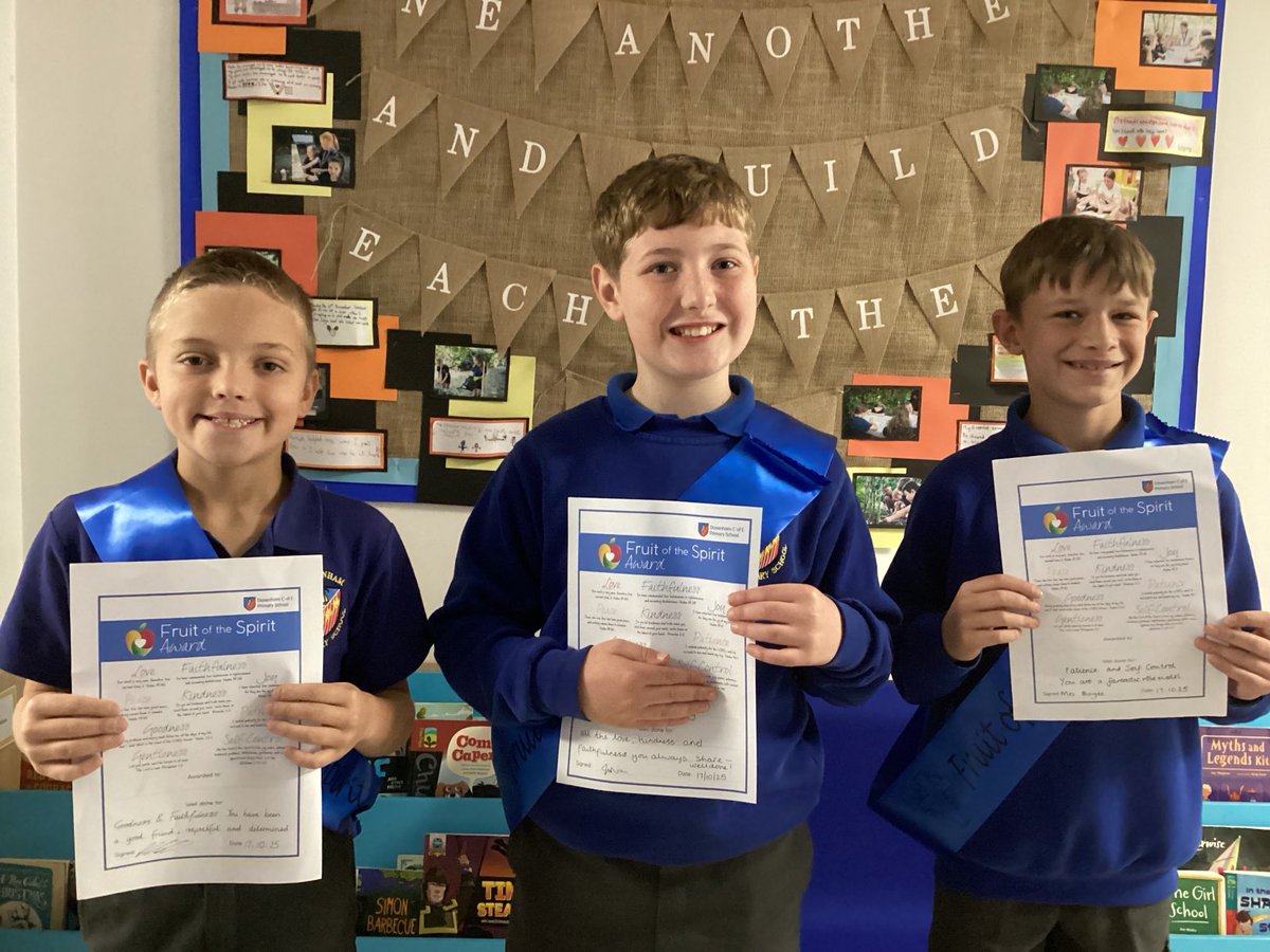 Our wonderful year 5 and 6 roles models - well deserved Fruits of the Spirts. #davenhamfos