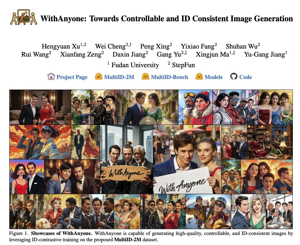 _akhaliq's tweet image. WithAnyone
Towards Controllable and ID Consistent Image Generation