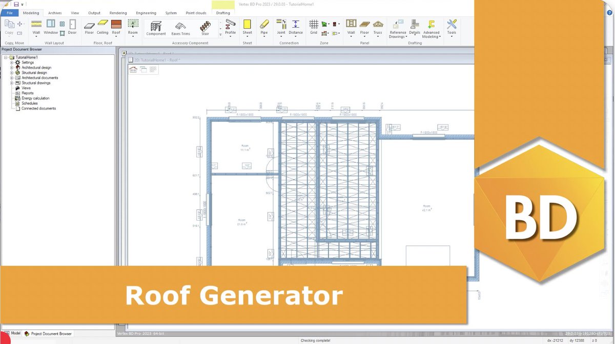 VertexSysIntl's tweet image. #TutorialVideo📹: We show you how to add #roof structures to projects within Vertex BD BIM software for Wood Framing: youtube.com/watch?v=zeePYD…
Learn more about Vertex BD: vertexcad.com/bd/
See more videos: bit.ly/4aYpVAX