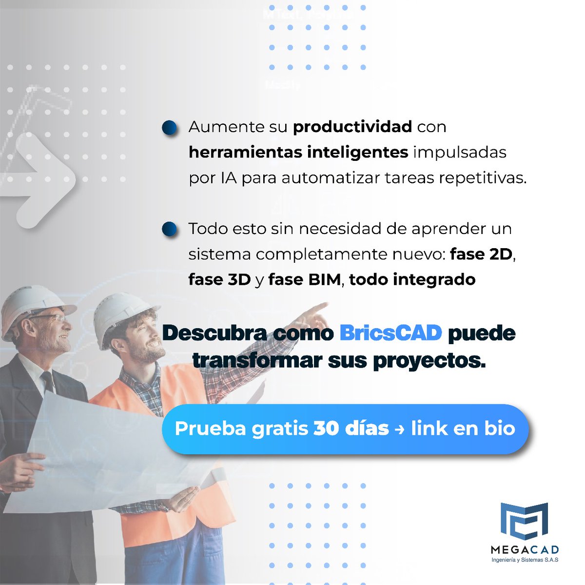 Megacad's tweet image. Optimiza tu flujo de trabajo arquitectónico con BricsCAD

De CAD a BIM, todo en un solo entorno DWG.

🔗 Prueba gratis por 30 días → Descarga aquí: bricsys.com/es-co/bricscad…

#BricsCAD #Arquitectura #BIM #CAD #Productividad #Megacad #Ingenieria #DiseñoArquitectónico