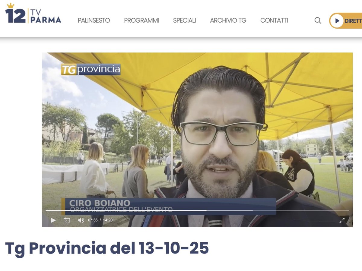 ParmenseNet's tweet photo. VARANO DE' MELEGARI. Anche una nuova razza al "Dog Show"
GUARDA il servizio in onda su TVPARMA, nel TG Provincia del 13 Ottobre 2025
Lo trovi CLICCANDO sul link al minuto 07.04
https://t.co/tNO8NHTsvR https://t.co/e7Pe2cylEA