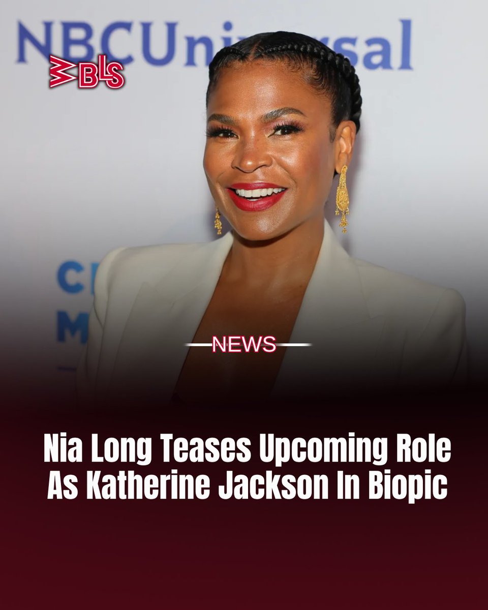 Nia Long said, “I get so emotional” when asked about the role of the Jackson family matriarch in the upcoming biopic, "Michael."

Learn more here: wbls.com/news/nia-long-…